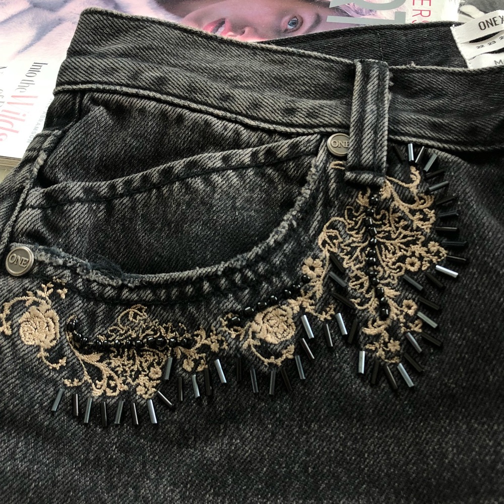 One Teaspoon Embroidered Legend Jeans - Picture 4 of 8